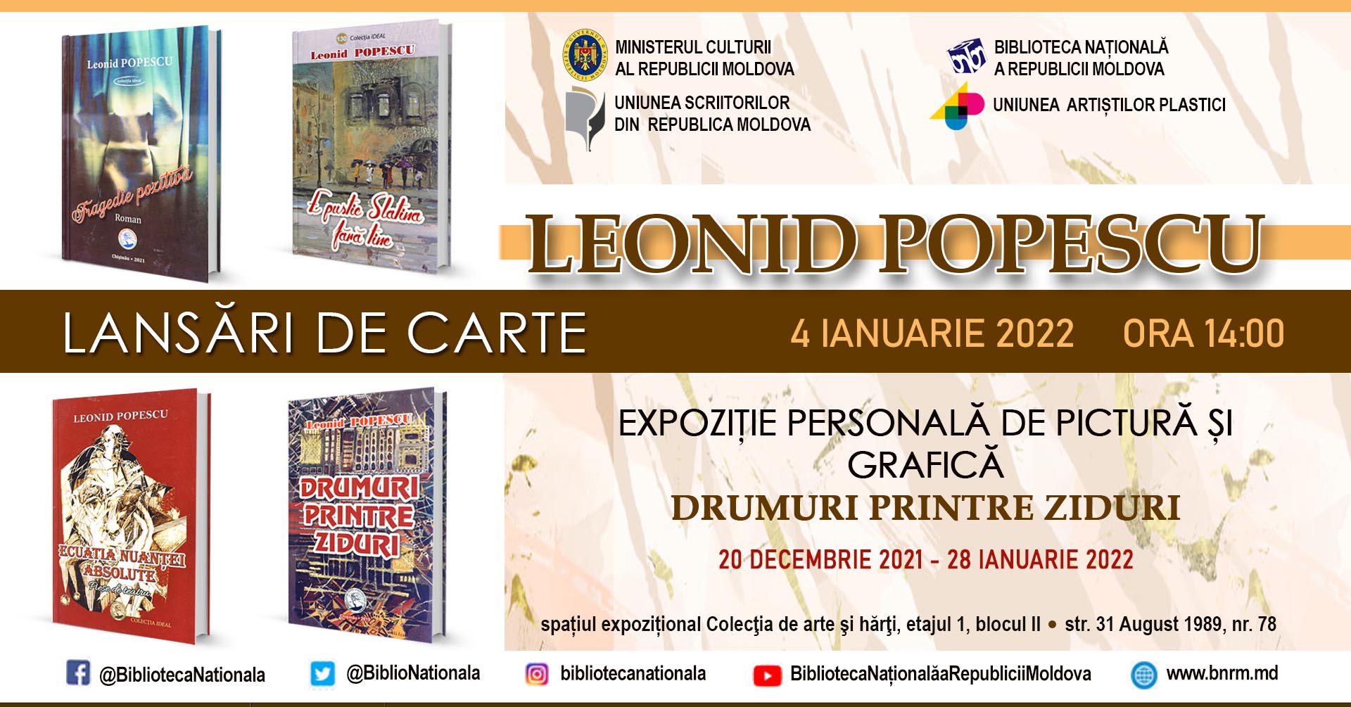 Biblioteca Na ional A Republicii Moldova Invit La Lansarea A Patru 